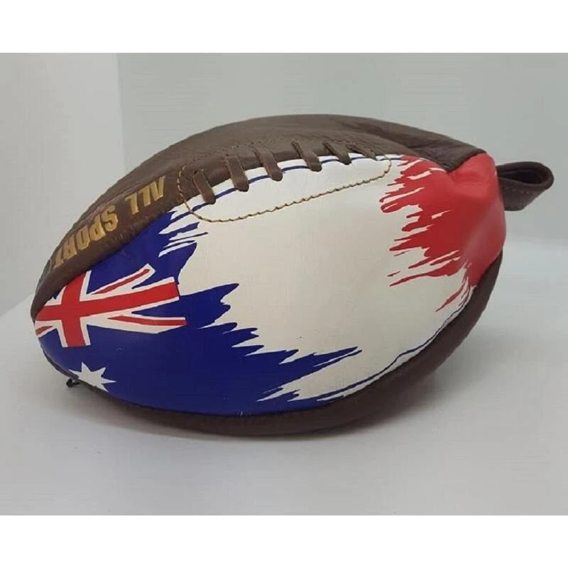 ALL SPORT VINTAGE-Trousse De Toilette Ballon De Rugby Et Drapeau Australien. – Image 2