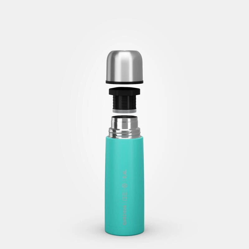 Quechua Bouteille Isotherme Inox 0,4L Avec Gobelet Pour La Randonnée - Turquoise – Image 8