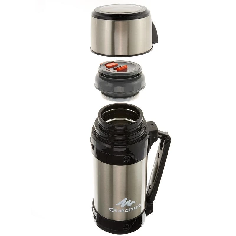 Quechua Bouteille Isotherme Inox 1,5L Avec Gobelet Pour La Randonnée – Image 2