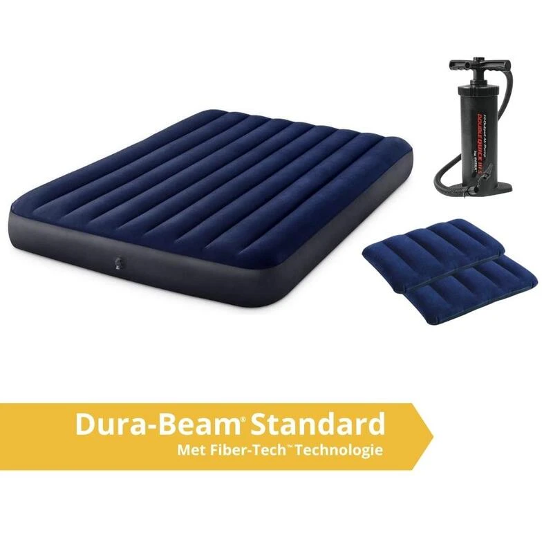 Intex Classic Downy - Lit Gonflable - 203x152x25cm - Compris Les Accessoires – Image 3