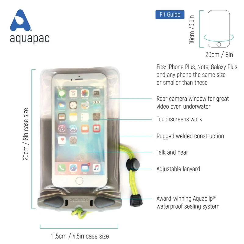 Aquapac Etui Professionnel étanche Pour Téléphone Plus Vert Citron – Image 4