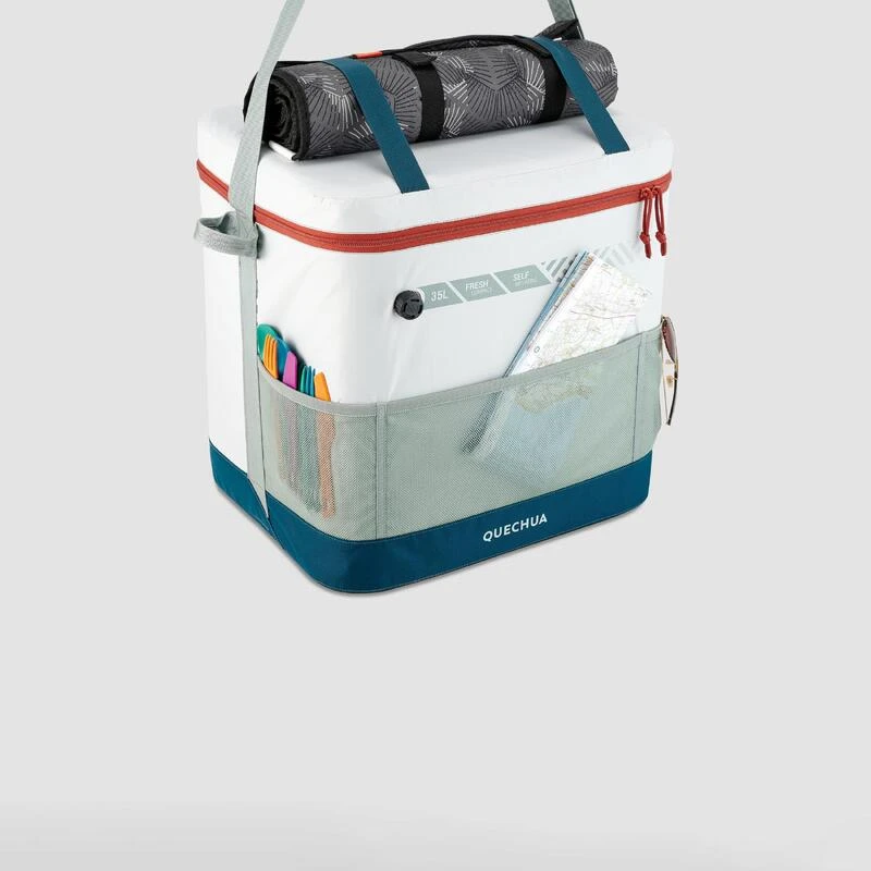 Quechua GLACIERE SOUPLE DE CAMPING - 35 LITRES - CONSERVATION AU FRAIS 17 HEURES – Image 2