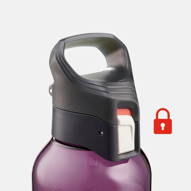 Quechua Gourde Ecozen® 0,8L Avec Bouchon Ouverture Rapide Pour La Randonnée - Violet – Image 6