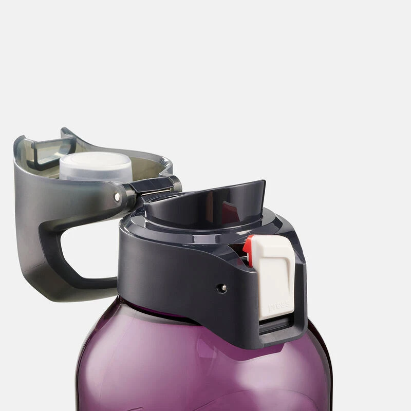 Quechua Gourde Ecozen® 0,8L Avec Bouchon Ouverture Rapide Pour La Randonnée - Violet – Image 8