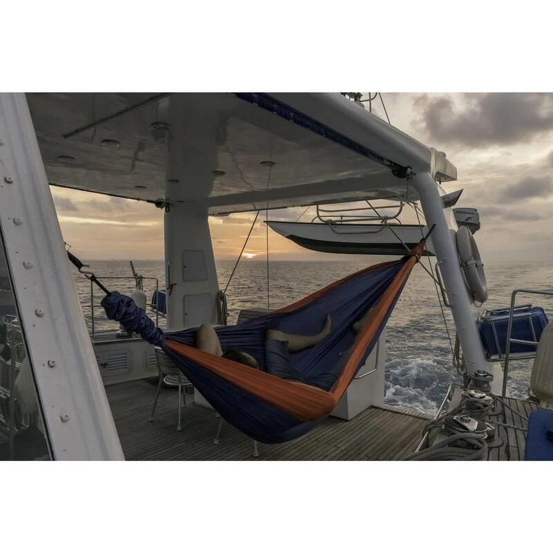 TICKET TO THE MOON Hamac King Size Bordeaux / Jaune – Image 4