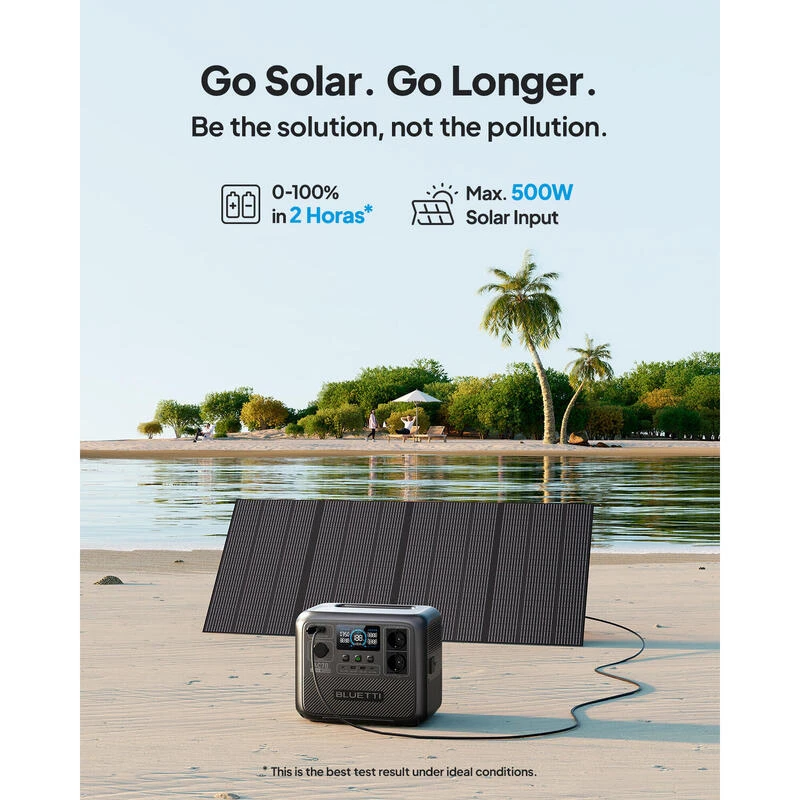 Kit Générateur Solaire BLUETTI AC70+PV120, 768Wh/1000W LiFePO4 Pour Le Camping – Image 5