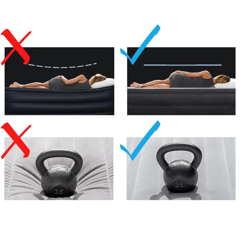 Matelas Gonflable - Intex Prestige Downy -2 Personnes - 152x203x25 Cm (BxLxH) – Image 3