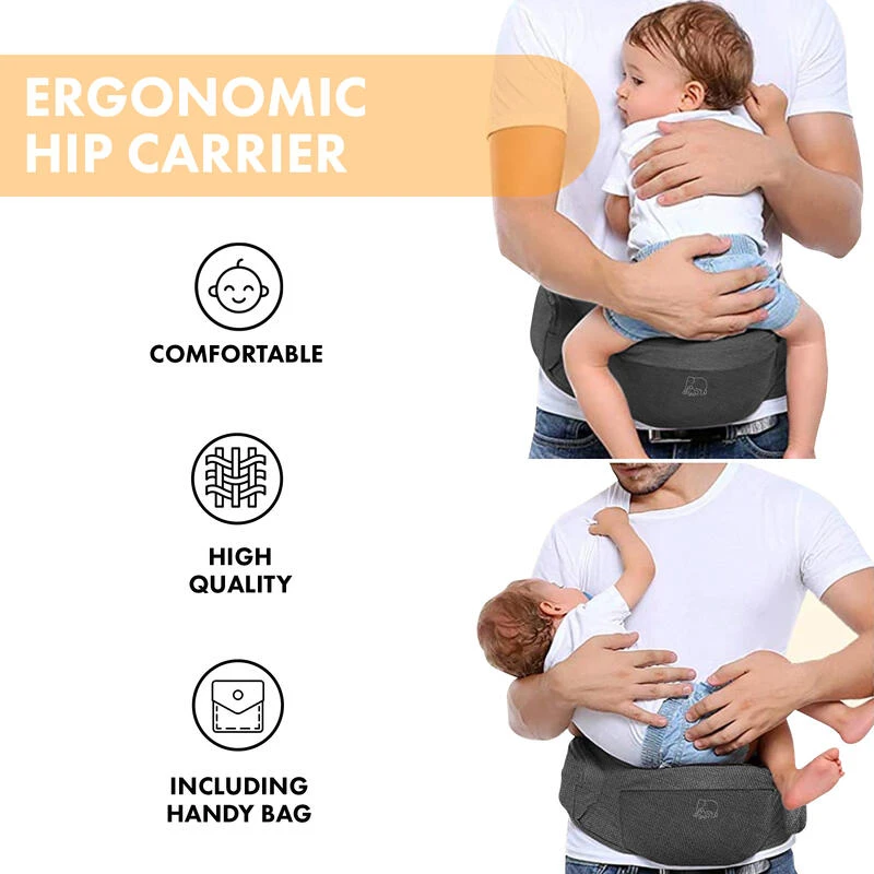 Pack Basic Luxe Nacelle Ergonomique - Porte-bébé Confortable - Gris – Image 2