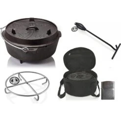 Petromax Dutch Oven FT6-6QT (avec Pieds) Ensemble - PoĂŞle + Sac De Rangement +