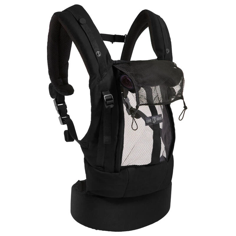 Porte-bébé PhysioCarrier 0m+ Noir Poche Anthracite – Image 3