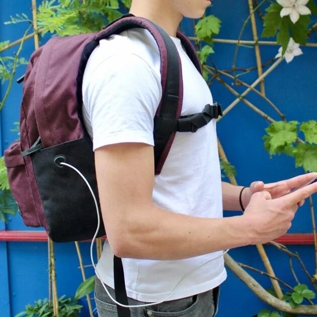 Sac à Dos Scolaire - Feather Bordeaux- Allège La Charge De 92% – Image 2