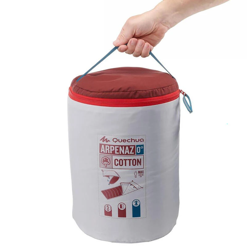 Quechua SAC DE COUCHAGE EN COTON POUR LE CAMPING - ARPENAZ 0° COTON – Image 10