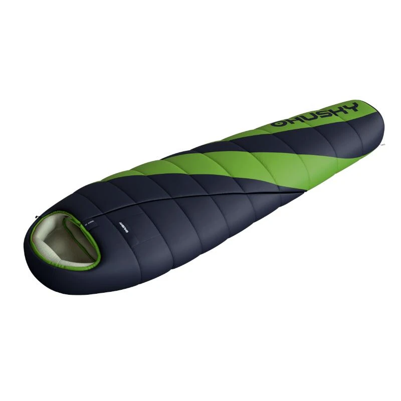 Husky Sac De Couchage Momie Espace -6°C 2021 220 X 85 Cm - Gris Avec Vert - Adultes – Image 3