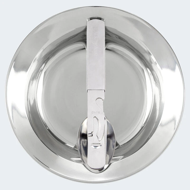 Set De Couverts De Camping & Assiette Creuse Inox | 4 Personnes – Image 2