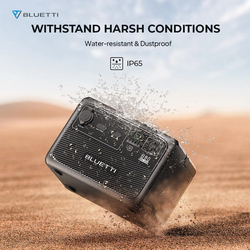 Station Électrique Portable BLUETTI AC60+B80+PV200,IP65 Générateur Solaire – Image 3