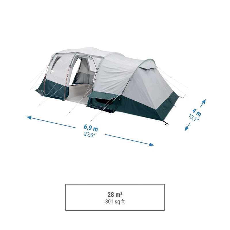 Quechua Tente à Arceaux De Camping - Arpenaz 6.3 F&B - 6 Personnes - 3 Chambres – Image 3