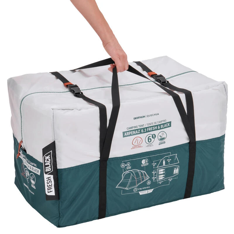 Quechua Tente à Arceaux De Camping - Arpenaz 6.3 F&B - 6 Personnes - 3 Chambres – Image 4