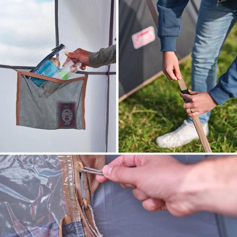 Tente Coleman 8 Personnes Octagon Gris – Image 6