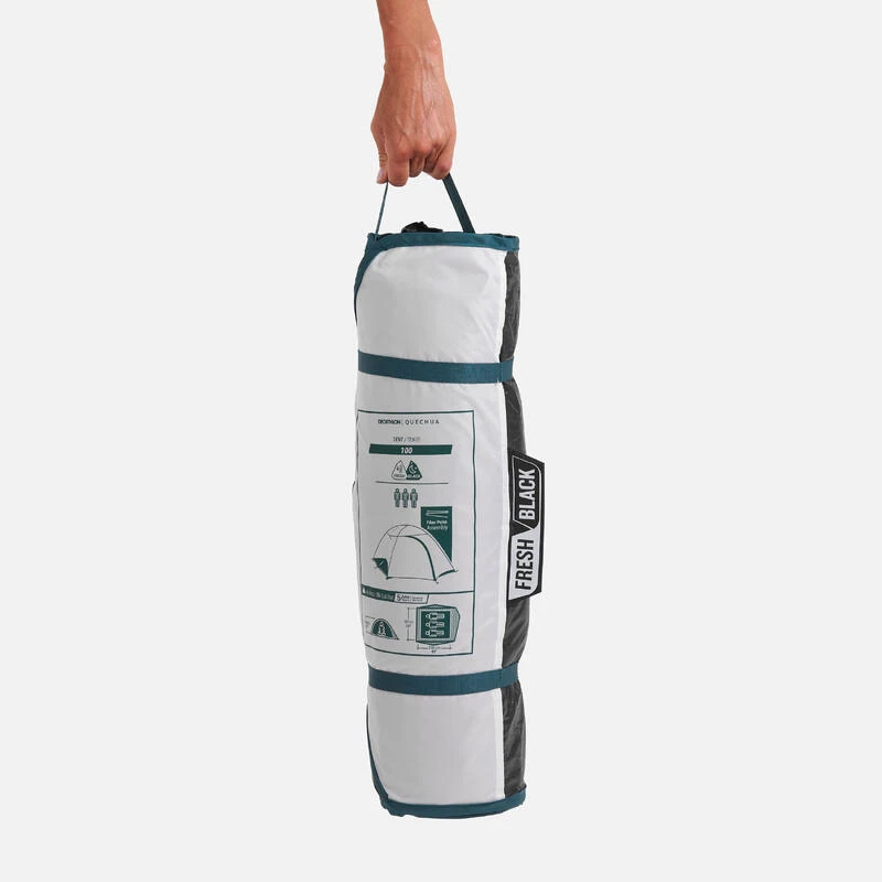 Quechua Tente De Camping - MH100 - 3 Places - Fresh & Black – Image 3