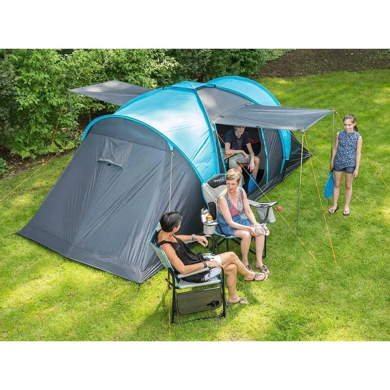 Tente Dôme Hammerfest 4 Sleeper Protect - Sol Cousu - 4 Pers - 2 Cabines Noires – Image 2