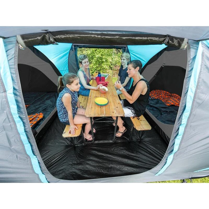 Tente Dôme Hammerfest 4 Sleeper Protect - Sol Cousu - 4 Pers - 2 Cabines Noires – Image 3