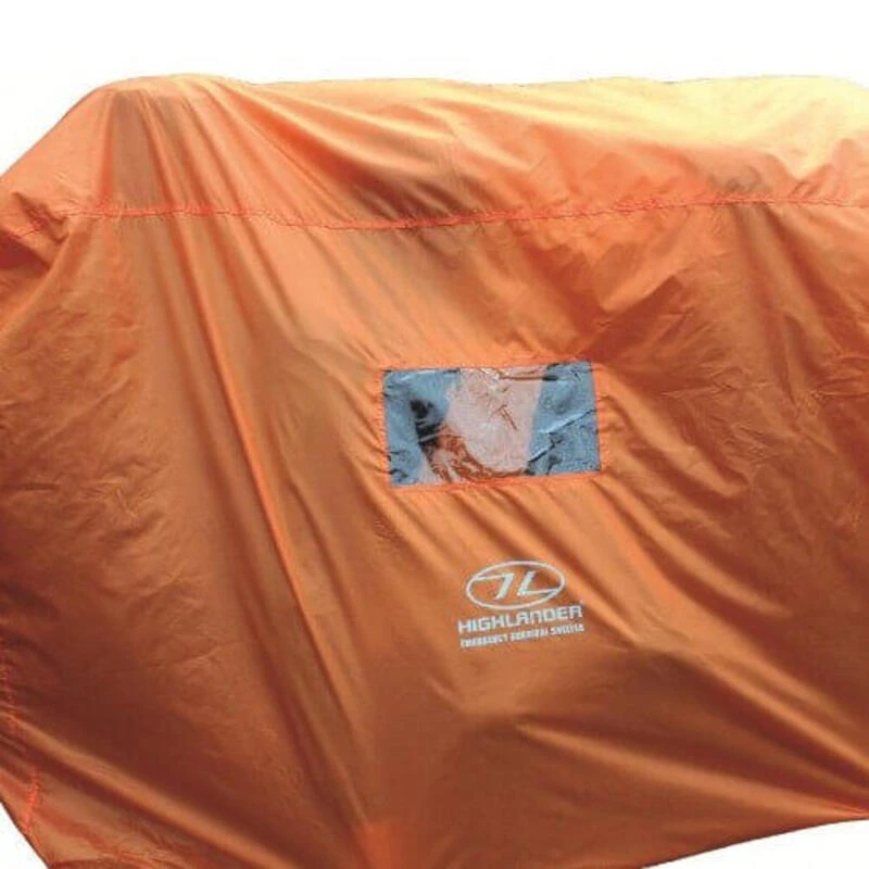 HIGHLANDER Tente D'urgence Abri De Survie 4-5 Personnes - Orange – Image 4